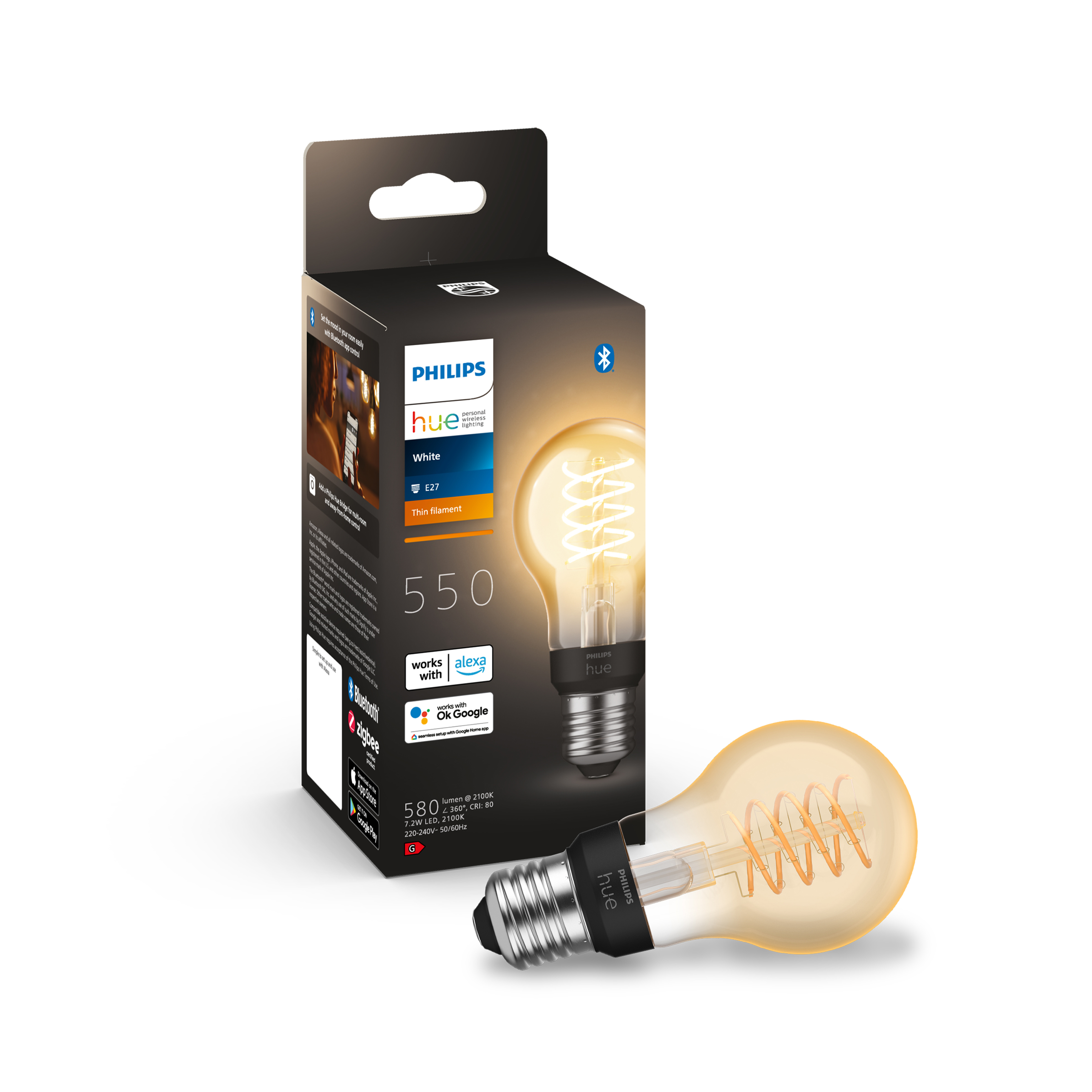 Philips Hue Filament Classic Lamp E27 Philips Hue Filament Classic Lamp E27